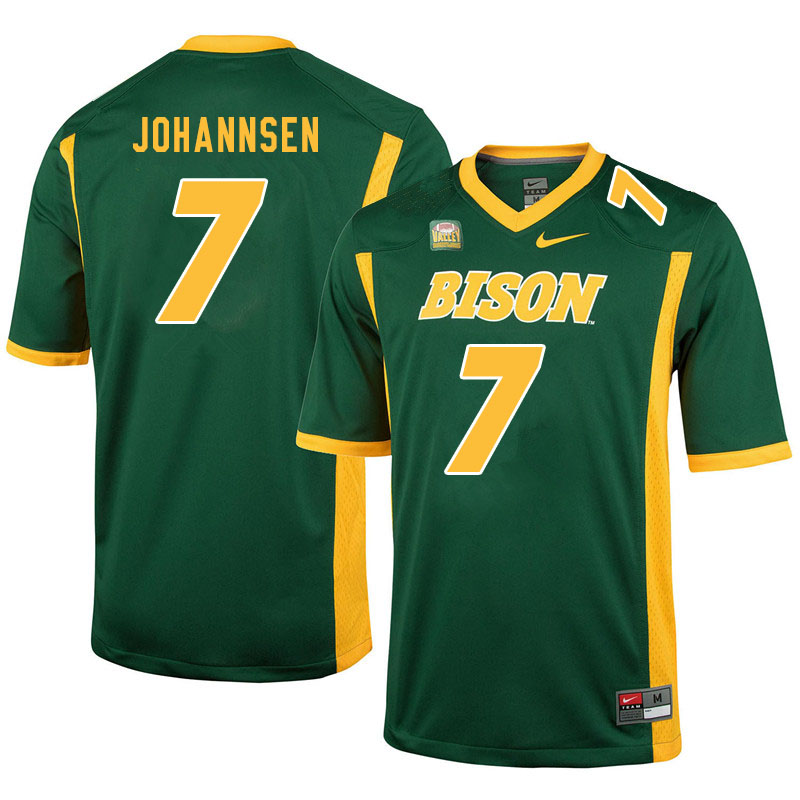 Men #7 Jayden Johannsen North Dakota State Bison College Football Jerseys Sale-Green